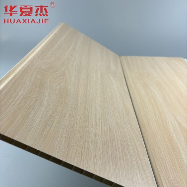 Современный дизайн дубового цвета ПВХ стеновой панели в форме U ПВХ внутренней панели влагостойкий строительный материал