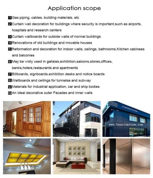 1000mm Aluminum Composite Curtain Wall Panel Impact Resistant