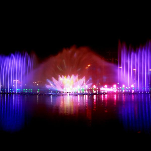 Large Amusement Park Water Screen Projection Stainless Steel 304 316 Material