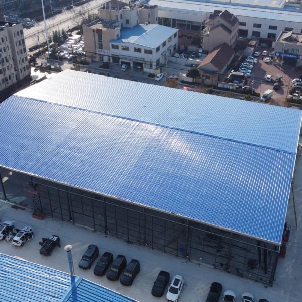 Pre construção de grande resistência do armazém da construção de aço com iluminação