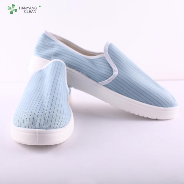 Anti static esd cleaning pu sole blue shoes