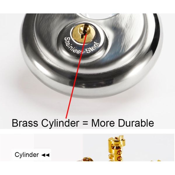 Sheer 70mm Eco-Friendly Stainless Steel Anti-Theft Lock Warehouses Durable Key Unlock System Waterproof Gates Cake Lock Chain