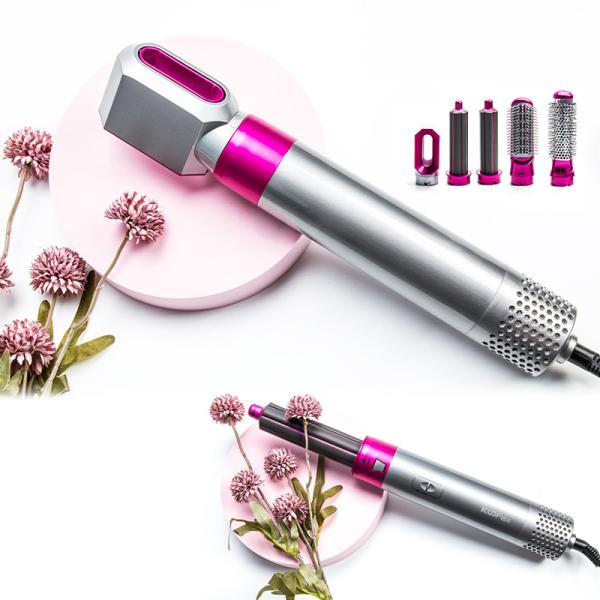 ABS 6 In 1 Detachable Hair Dryer Styler One Step For Straightening Curling Drying Combing