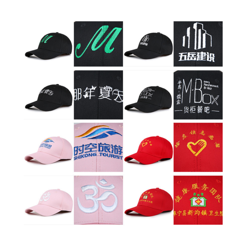 Customized Fabric Color Sports Cap With 3D Customized Embrodiery Logo And Adjustable Buckle Strap