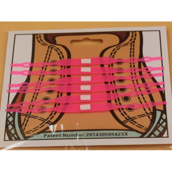 RoHS Unisex Silicone Rubber Supplies Shoe Lace Elastic Practical