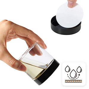 Plastic Jars Round Clear Cosmetic Container with Black Lids, Bagease Slime Jars for Lotion, Cream, Ointments, Makeup, Eye shadow, Rhinestone, Samples, Pot, Travel Storage