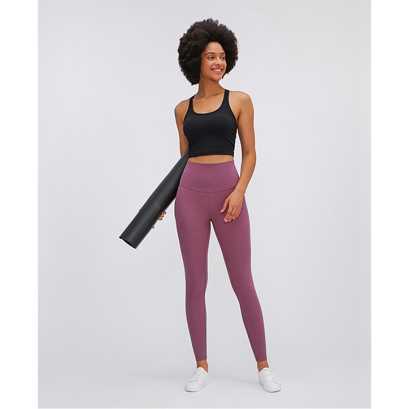 Нагая йога чувства задыхается гетры фитнеса Traning простирания Капри активные женские