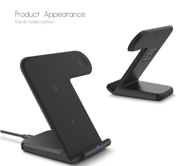 9v 1.5a Wireless Phone Charger Stand With Rubber Coating / Samsung Stand Up Charger