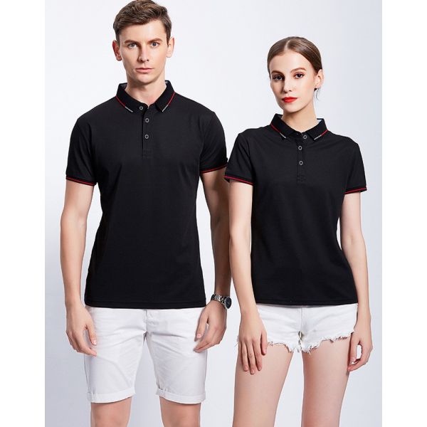 Men's Customized Short-sleeved Polo Shirt for Business Work Activity and Advertising