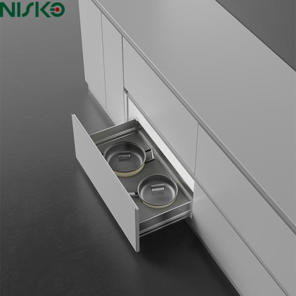 Cesta extraíble para cajones de armario base de cocina multiusos para sartenes y almacenamiento de utensilios