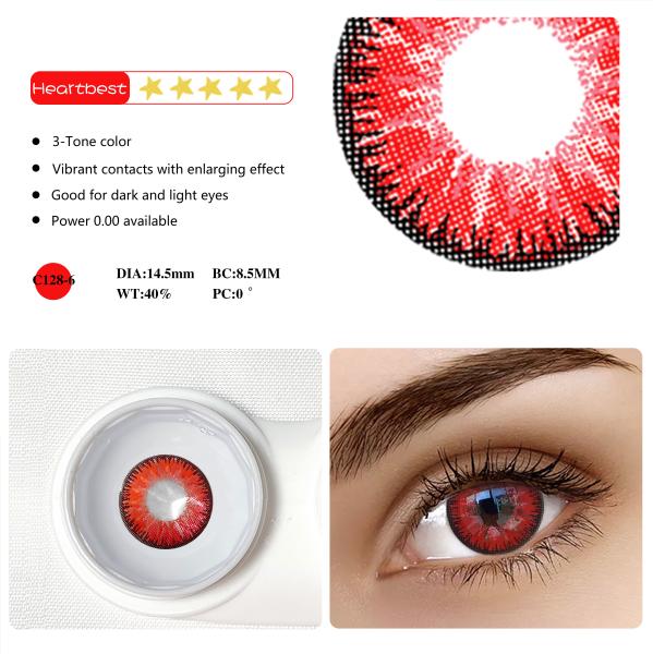 As lentes de contatos de Cosplay da série de Vika colorem os olhos bonitos do aluno