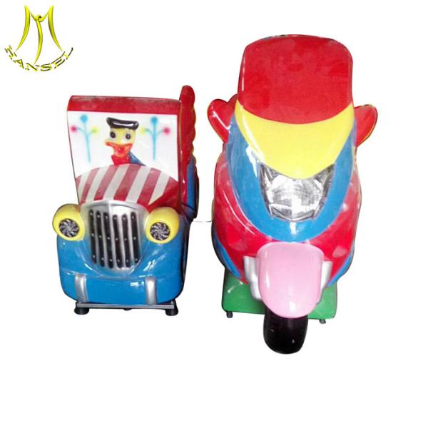 Hansel  kiddie rides with tokens amusement park train for sale glass electric kid motorcycle ride on toy