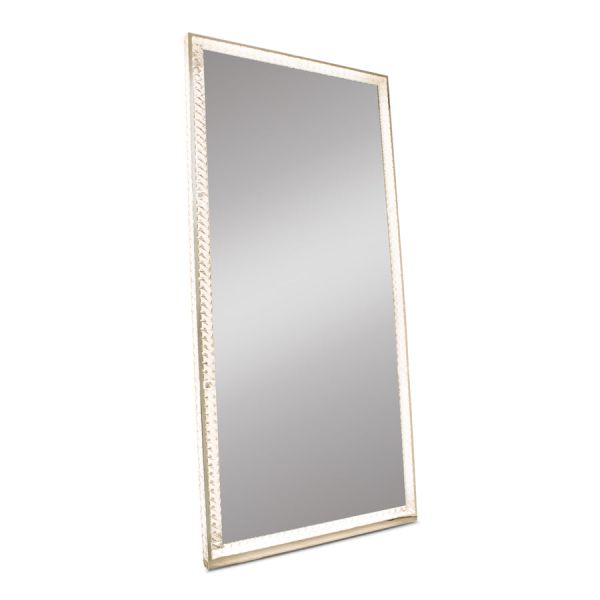 Led Light Up Full Length Floor Mirror For Bedroom Salon Vanity Crystals