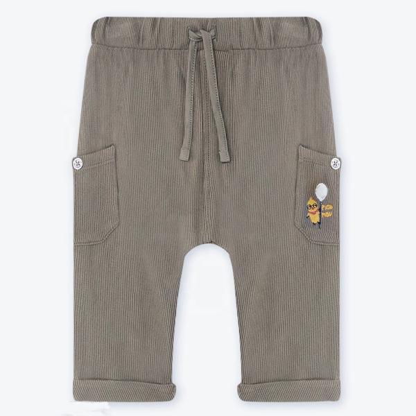 Toddler Boy Trouser Solid Color Corduroy Baby Casual  Harem Pants