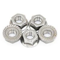 Nozes de flange hexadeca de aço inoxidável certificadas pela SGS M7 M8 M10 304 Grau 6. 8 / 8. 8 / 10. 9 / 12.9