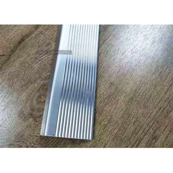 Commercial Stainless Steel Stair Nosing For Concrete Stairs 45x25mm PVD Coated