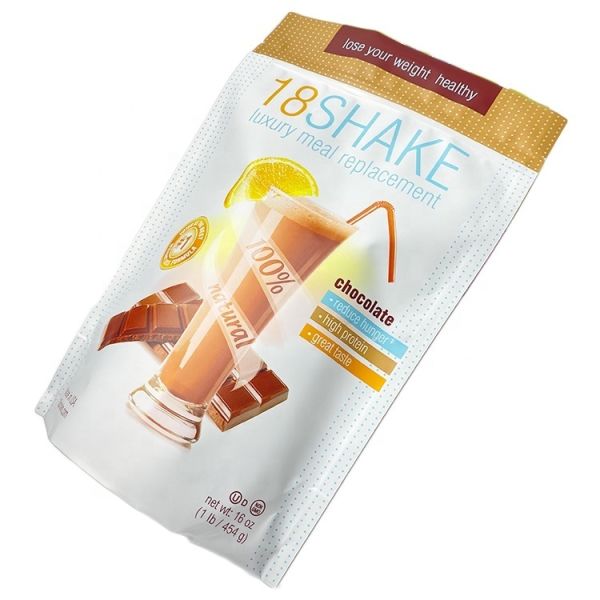 Zipper Bag Customized Protein Powder Packaging Bag Resealable Food Snacks Packaging with Logo Printed Aluminum Foil Plastic