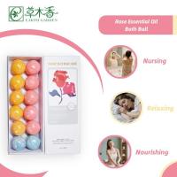 Rose Oil Essential Bath Bombs 30g×12PCS Infused Oil Bath Bombs For Relaxing Spa