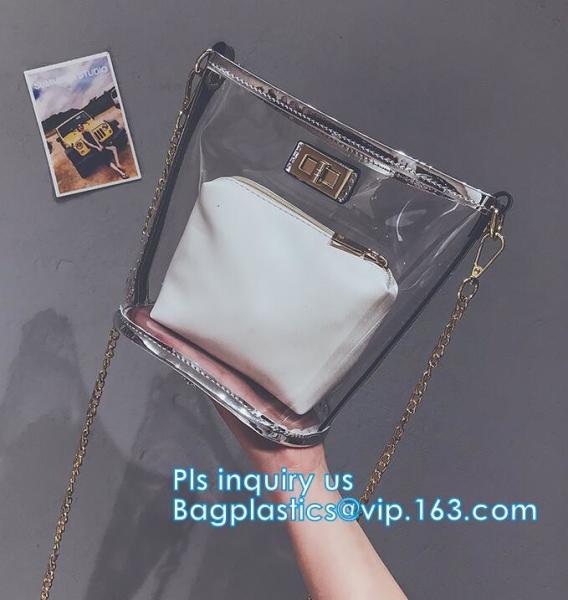 waterproof promotional clear tote pvc handle shopping bag, PVC mat waterproof reusable tote shopping bags, summer soft p