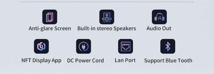 Изготовленный на заказ OEM 43 дисплей рамки картинной рамки NFT цифров дюйма Antiglare