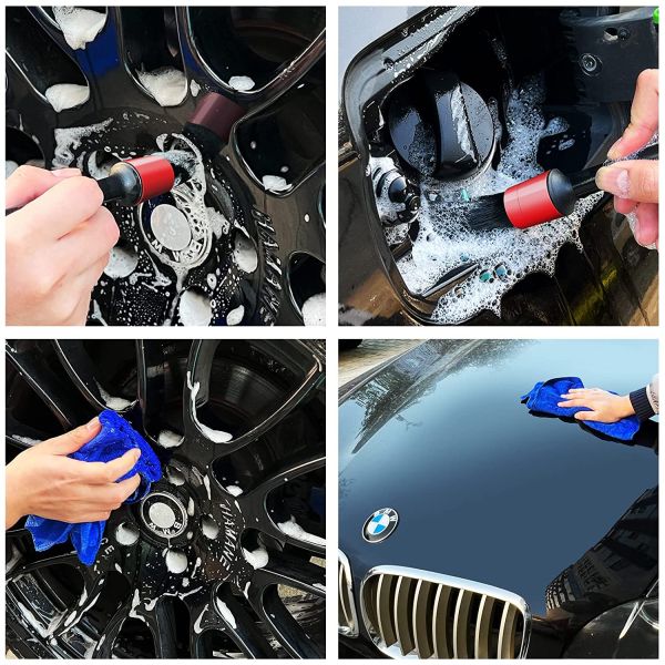 Microfibers 9 Sizes Detailing Cleaning Brush Car Care Perfect