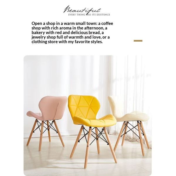 Elegant Design Traditional Home Furniture Comfortable Popular Fabric Dining Chairs Durable Legs Leisure Accent Chair