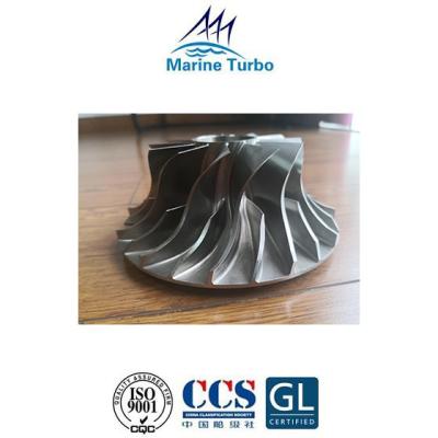 Roda de compressor de liga de titânio para peças sobressalentes de turbocompressor de gás de escape