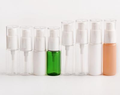 A garrafa cosmética transparente do pulverizador de 20ml 50ml personalizou a bomba de creme lisa