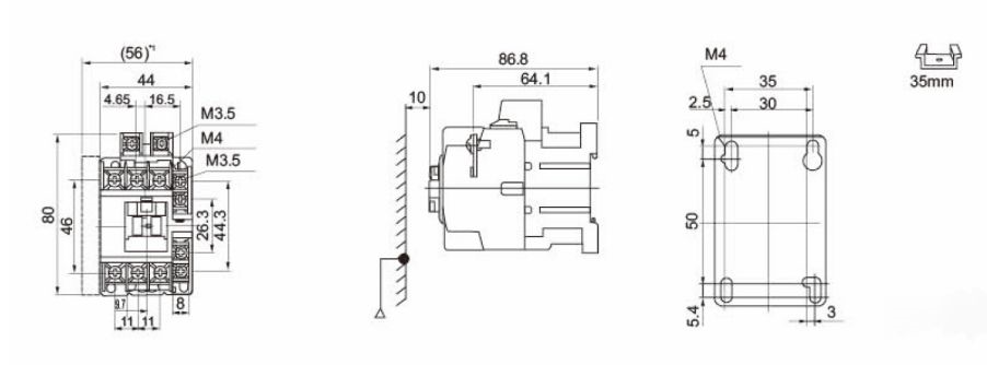 Контактор поляка контактора GC-9 25A 40A 3 AC OEM 1NC+1NO электрический