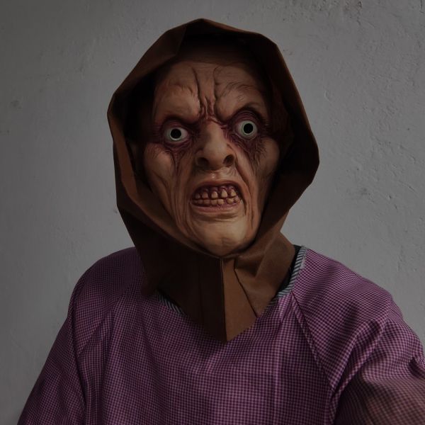 Breathable and Comfortable Latex Creepy Mask One Size Fit Most for Spooky Entertainment