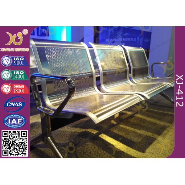 Middle Armrests Available Waiting Area Furniture Bank Chairs Solid Aluminum Arms & Legs
