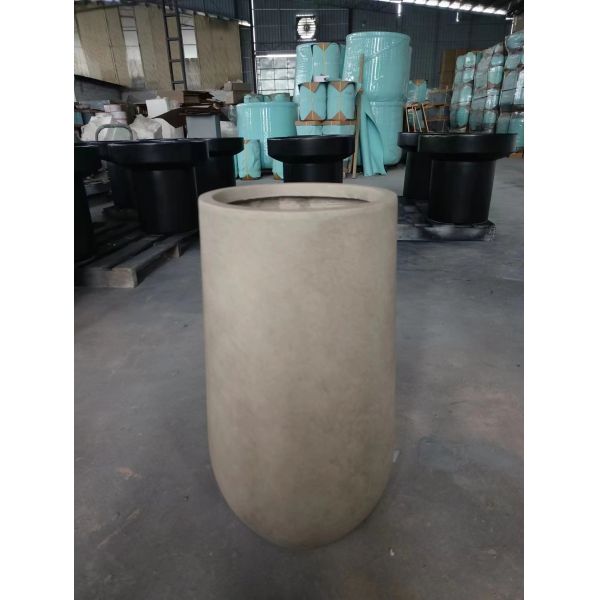 Powder Coated Fiber Clay Planters For Patio Garden Cottage