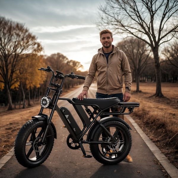 EU Stock R002 Pro DDP Delivery 20A Lithium Battery 105km Electric Fat Tyre Hybrid Cycle Rear Hub Motor Brushless Disc Brakes
