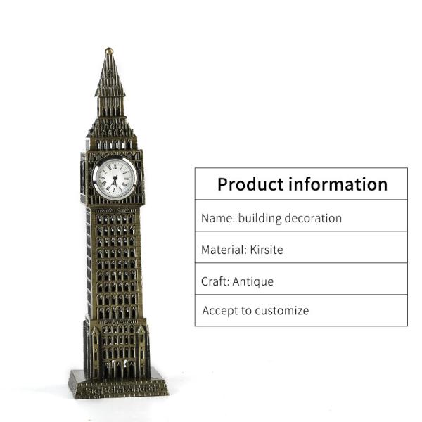 Canton Tower Empire State Building Metal Knick Knacks 3D Model Kit Ornaments