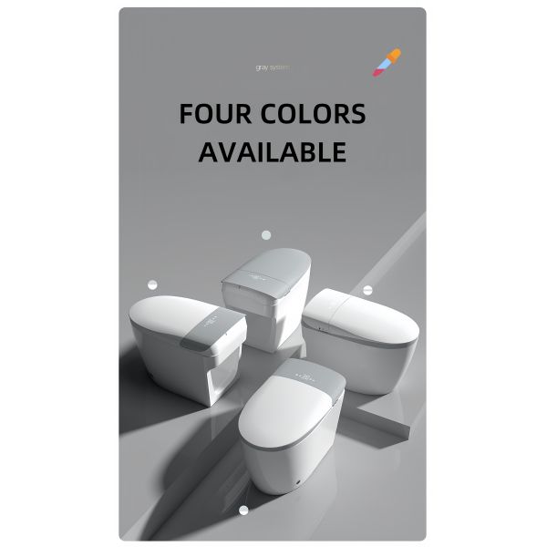 S-Trap Drainage Pattern Smart Intelligent Commode With Digital Display Screen