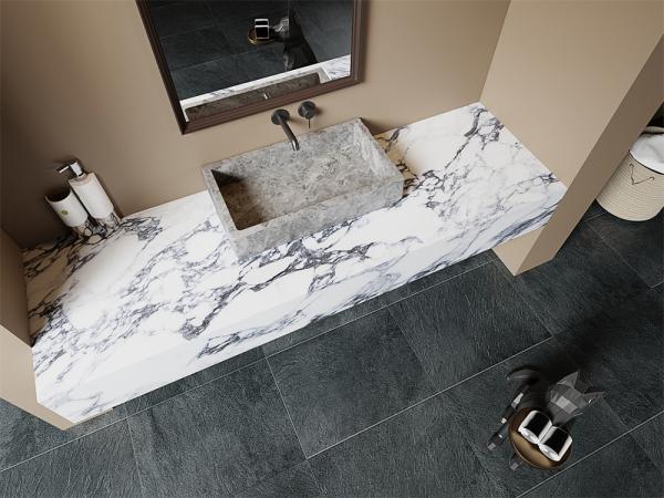 1600x3200mm Polished Sintered Stone Slab Acid-Resistant