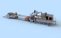 Système de commande PLC Ligne d'extrusion de panneaux HDPE avec une puissance de moteur de 37 à 160 kW
