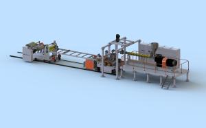 Máquina de fabricação de folhas de PLA PLA termoformando linha de extrusão de