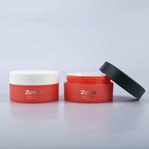 Soft Touch Cosmetic Plastic Jars Customized Plastic Cream Jars 100ml With Matt