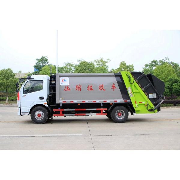 8cbm Rear Loader Compressed Compactor Garbage Truck Dongfeng Garbage Compactor Collection Truck