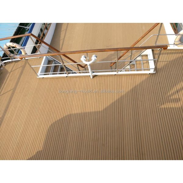 Anti UV Likewood Teak Plastic Synthetic Marine Decking for Yacht Floor Performance