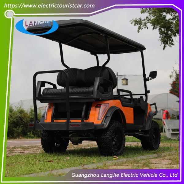 4-колесная электрическая тележка для гольфа 48В AC Моторный цвет опции Клубный автомобиль для парка поля для гольфа