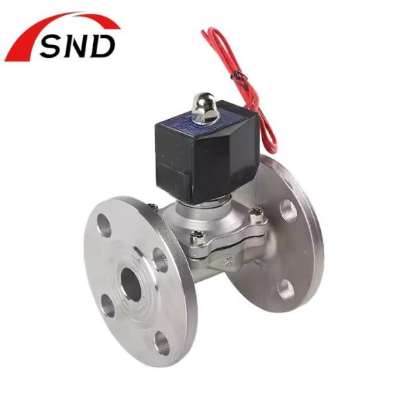 Stainless Steel Flange Connection Electric Water Fluid Solenoid Valve GB/12224