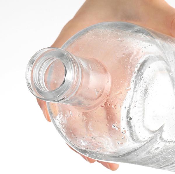 Customizable Sealing Type 500ml Round Glass Wine Bottle for Liquor Packaging