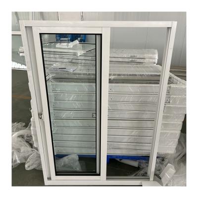 Customized Aluminum Sliding Glass Window For House White Tempered Glass Window