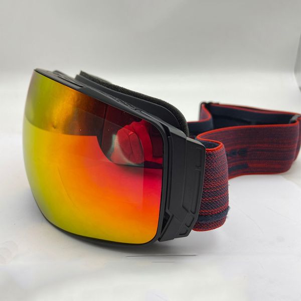 Custom Logo Double Anti-Fog UV400 Prescription Ski Goggles Magnetic Polycarbonate Design