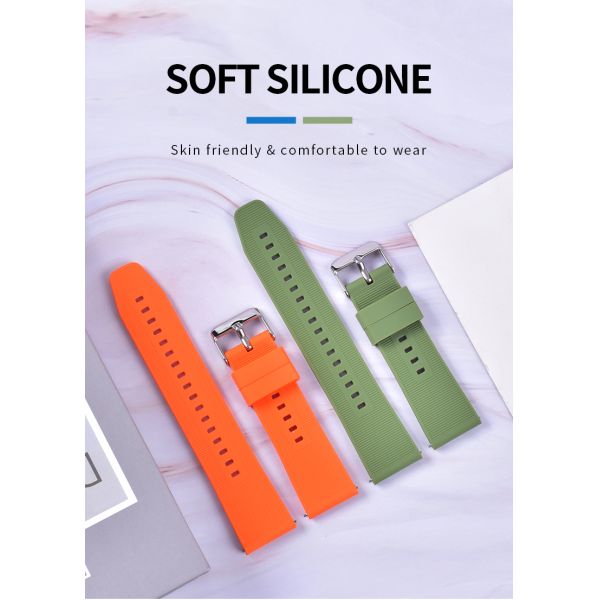 Soft Ribbed Silicone Strap · Customizable Colors | OEM/ODM - China Wholesaler SHX