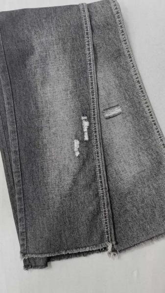 OE sergé uni 6.8oz NOIR/BLANC avec une largeur totale de 180cm  Tissu denim élastique sans stretch  JSD3099B pour la vente en gros