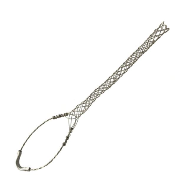 Cable de malla de acero inoxidable 304 calcetines para la protección de cables en blanco plateado