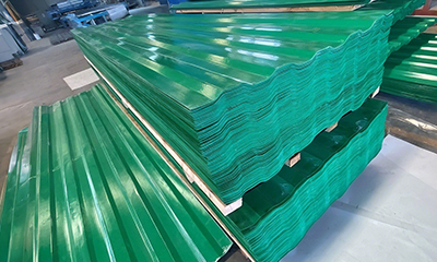 FRP Gel-Coated Corrugated Sheets Gel-Coat Glossy Surface  Anti-Aging